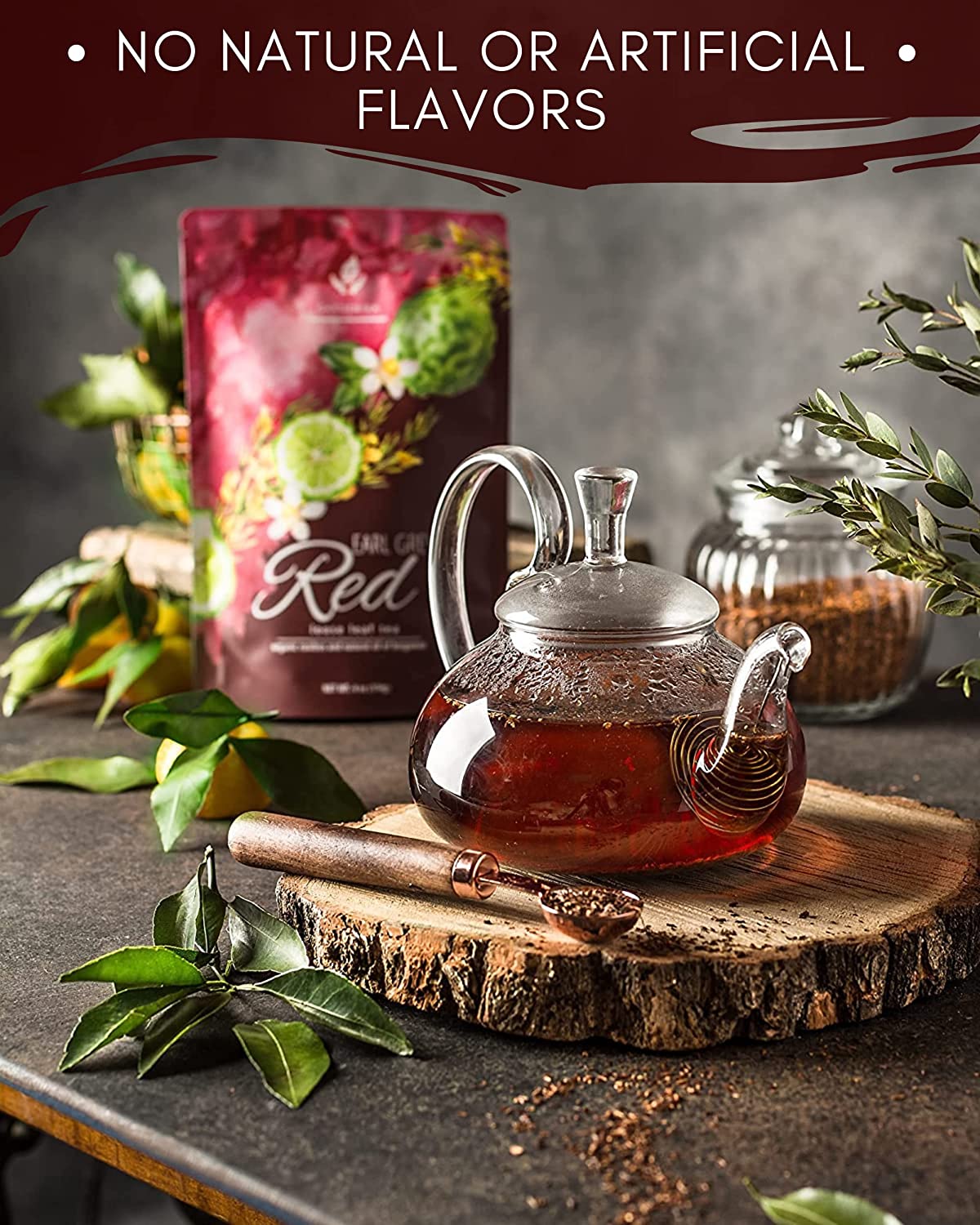 Bergamot Rooibos Tea, Herbal & Caffeine-Free - Organic & Kosher