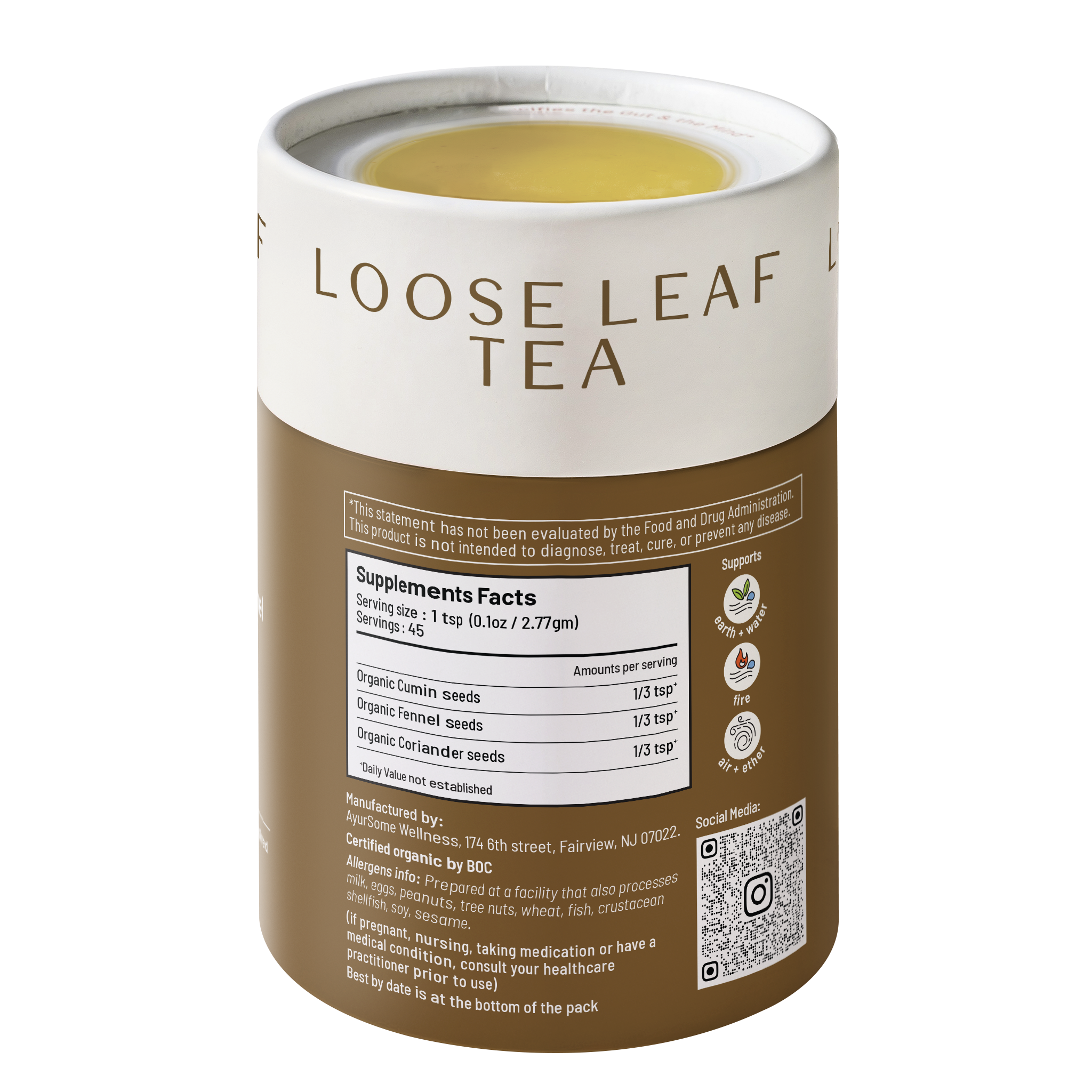 CCF Tea | Organic Cumin Coriander Fennel Digestive Tea