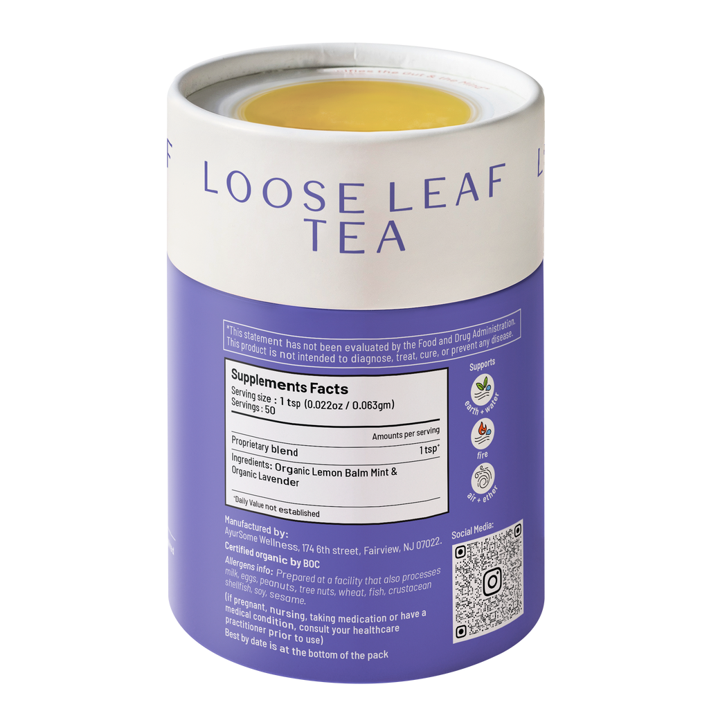Stress-Me-Not Tea | Organic Lemon Balm, Lavender Tea Blend