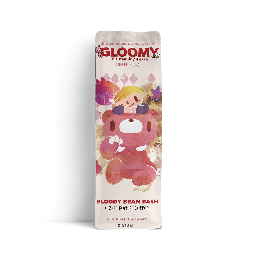 Gloomy the Naughty Grizzly Bloody Bean Bash : Light Roast Coffee