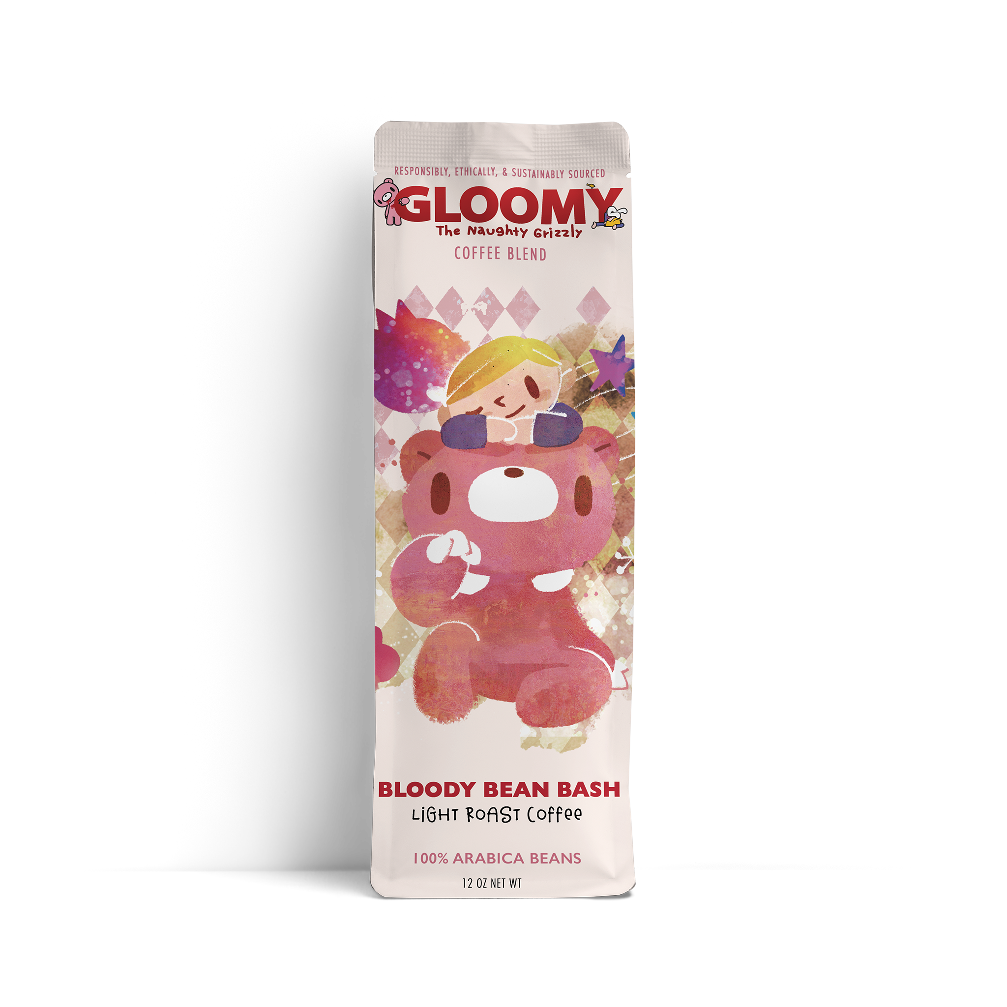 Gloomy the Naughty Grizzly Bloody Bean Bash : Light Roast Coffee