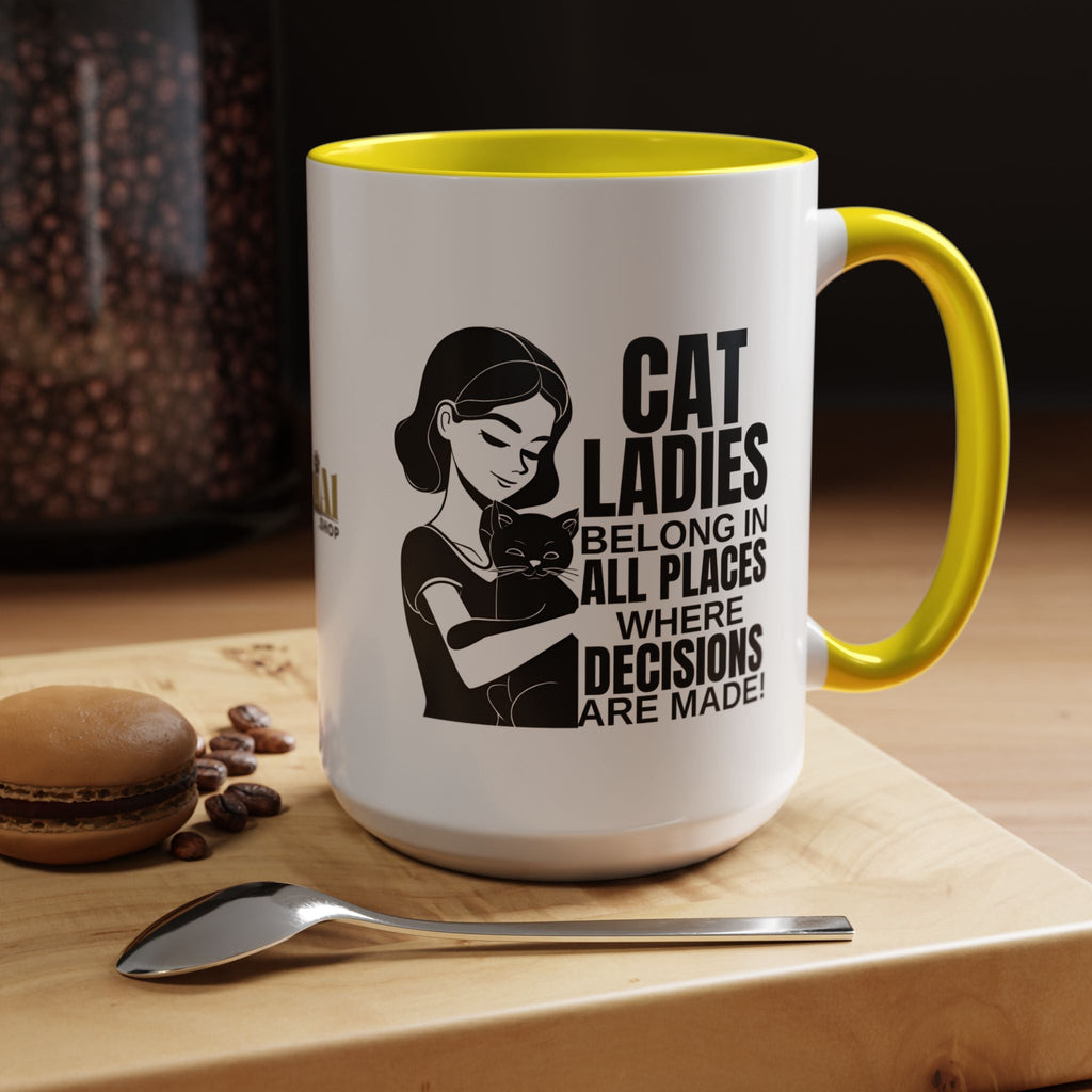 Cat Ladies Belong Accent Mug