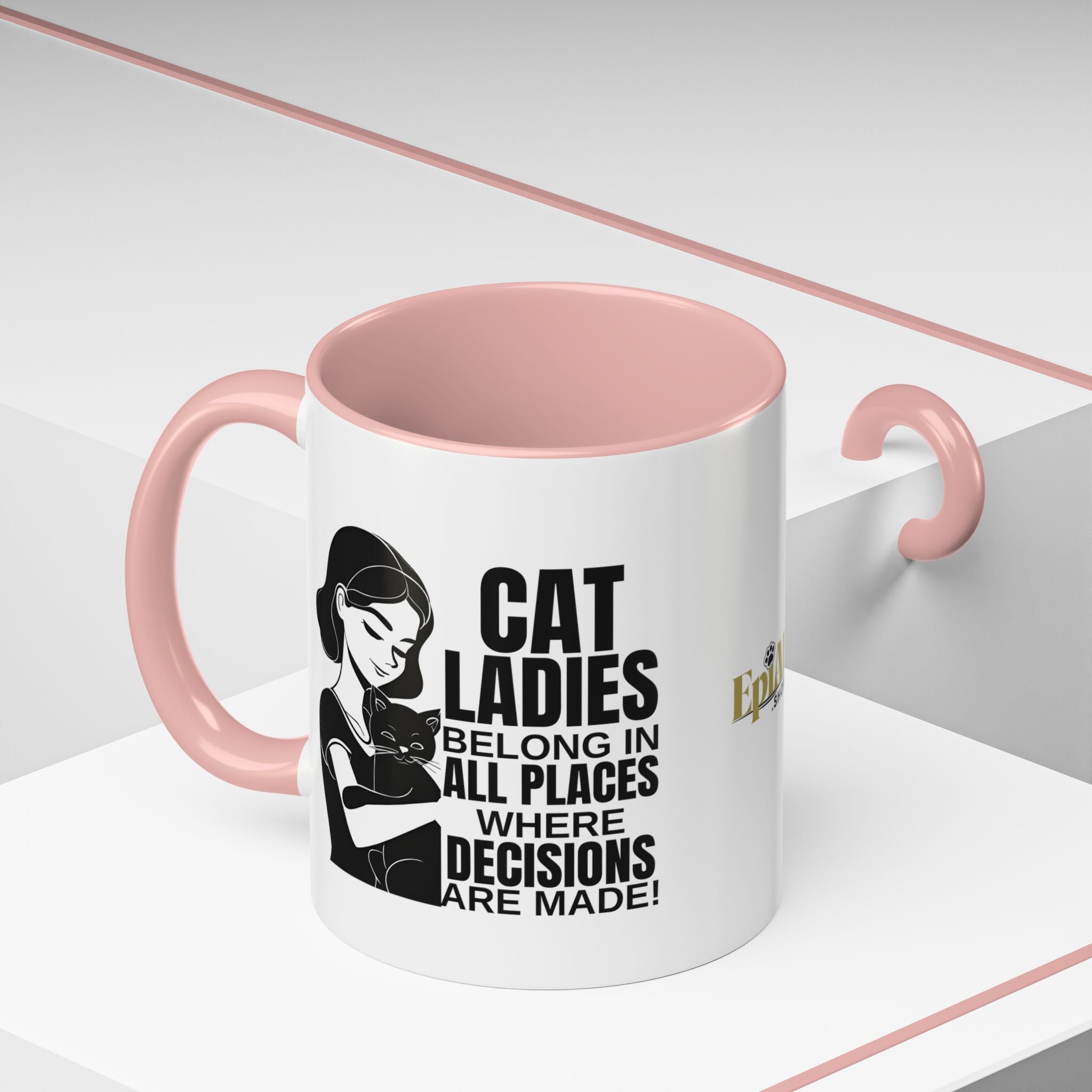 Cat Ladies Belong Accent Mug