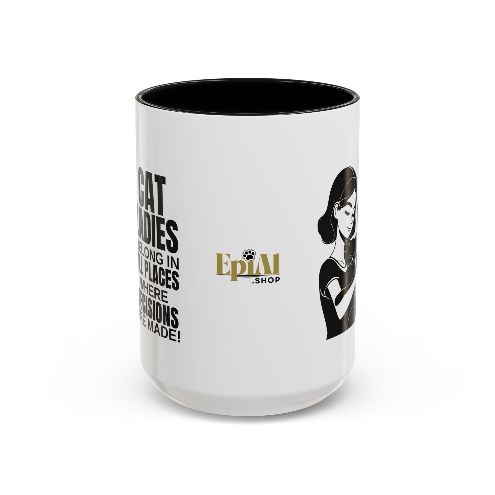 Cat Ladies Belong Accent Mug
